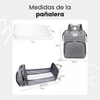 PAÑALERA CON CAMBIADOR PLEGABLE MULTIUSO